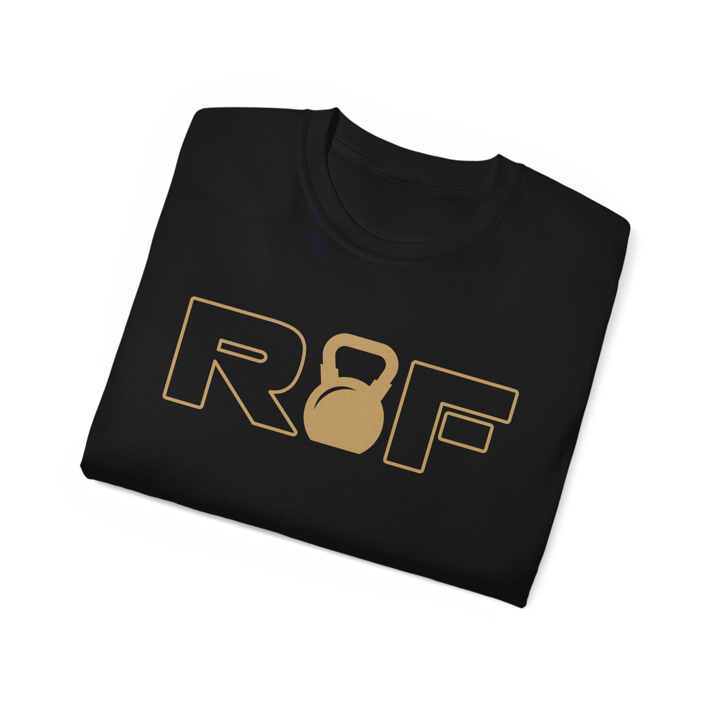 RF Kettlebell Logo Gold Outline Tee