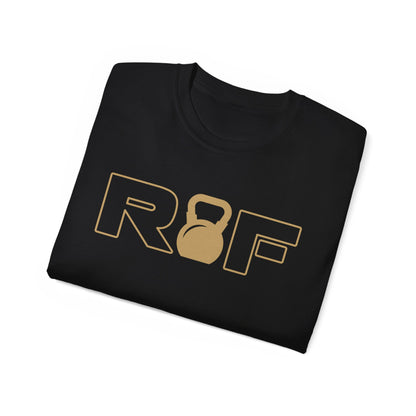 RF Kettlebell Logo Gold Outline Tee