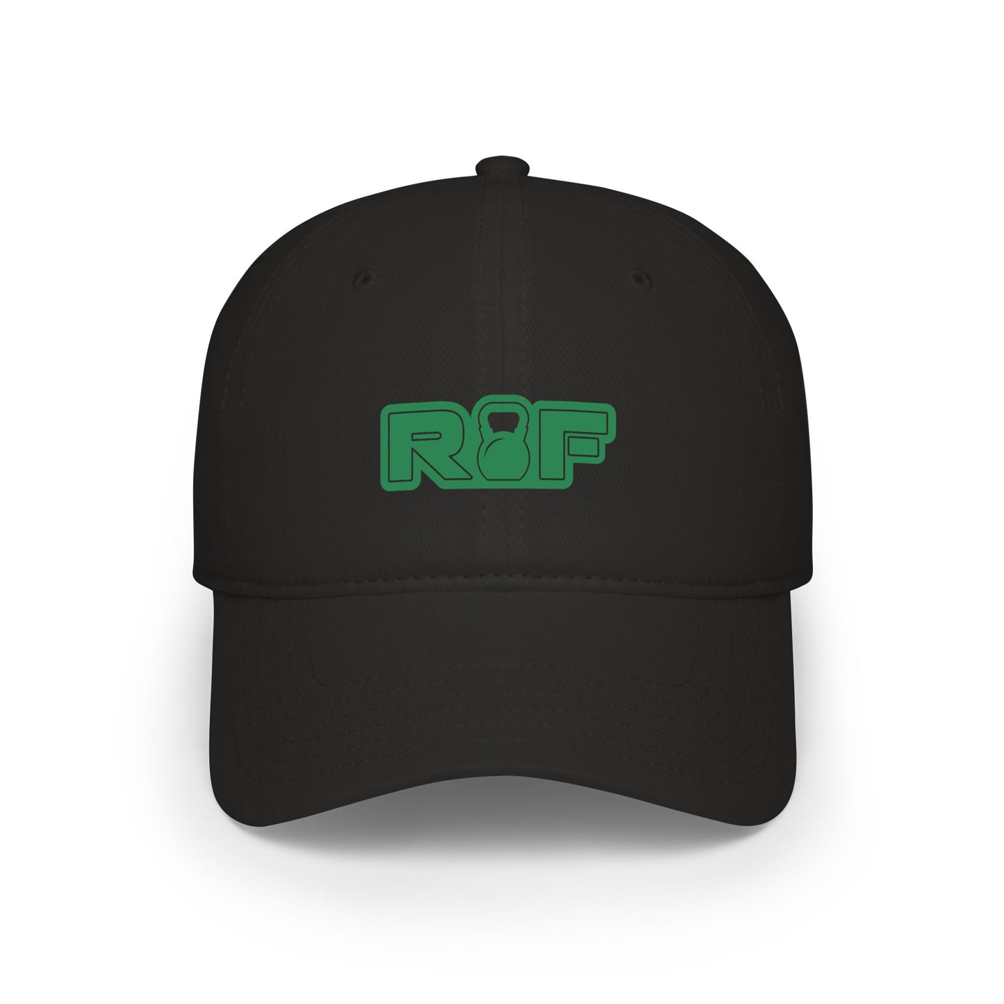 RF Green Logo Black Baseball Cap