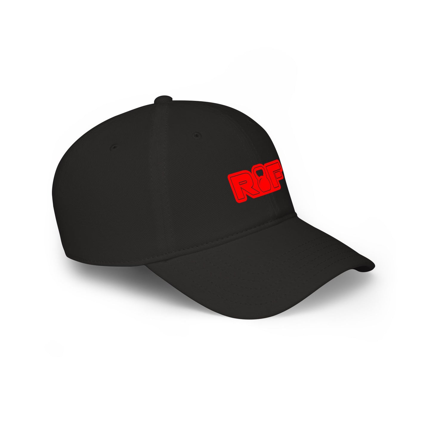 RF Red Logo Black Baseball Cap