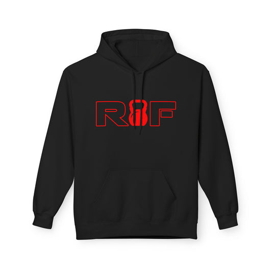 RF Kettlebell Logo Red Minimalist Outline Hoodie