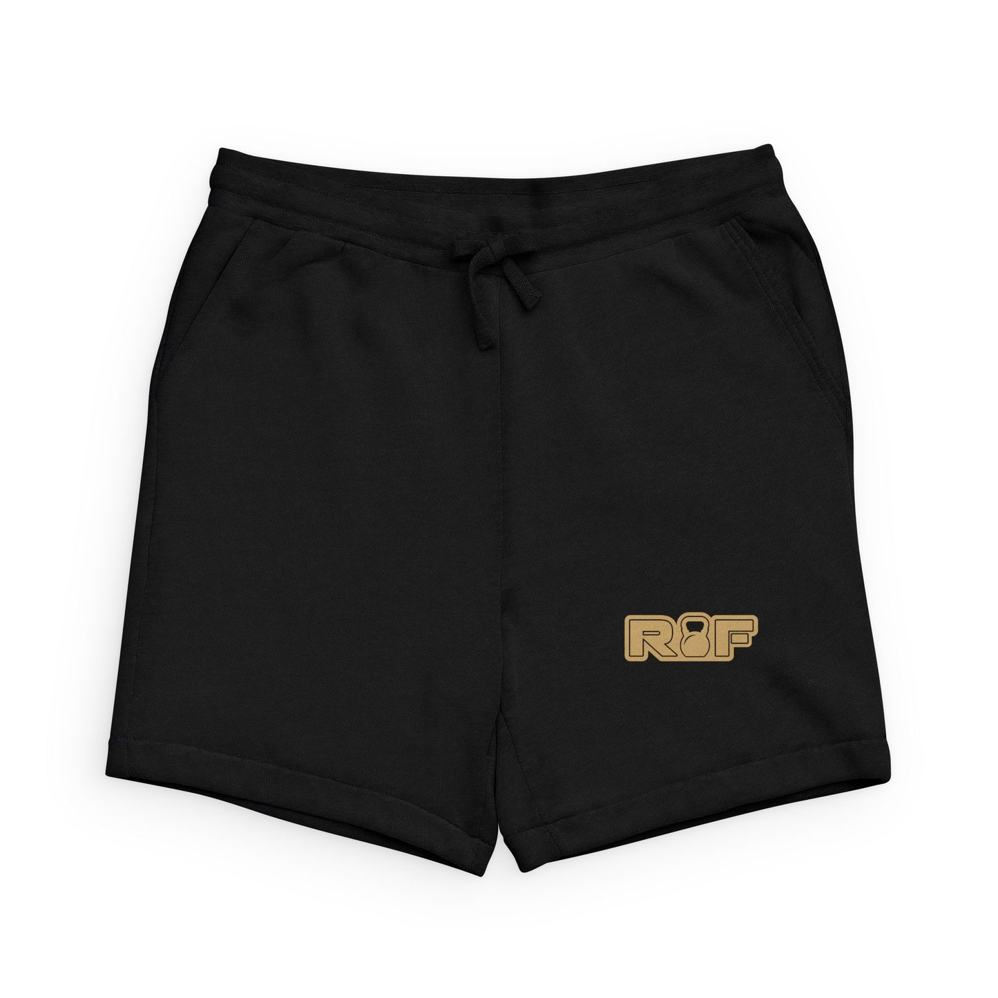 RF Gold Logo Black Shorts