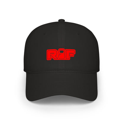 RF Red Logo Black Baseball Cap