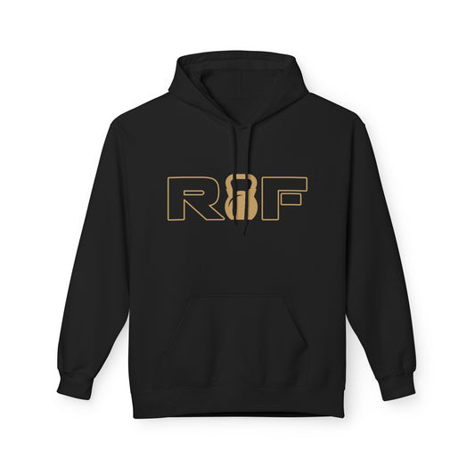 RF Kettlebell Logo Gold Minimalist Outline Hoodie