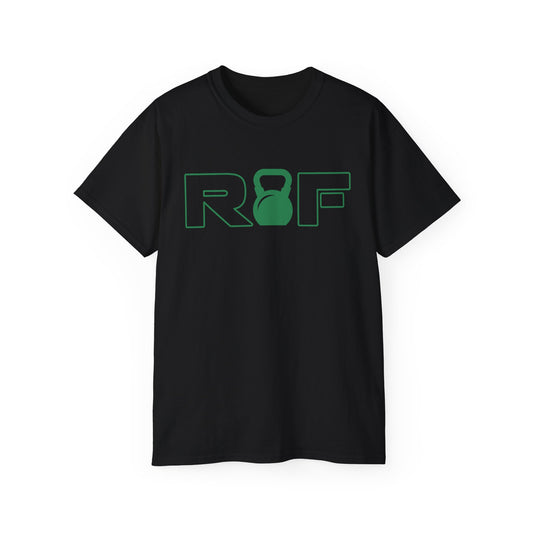 RF Kettlebell Logo Green Outline Tee
