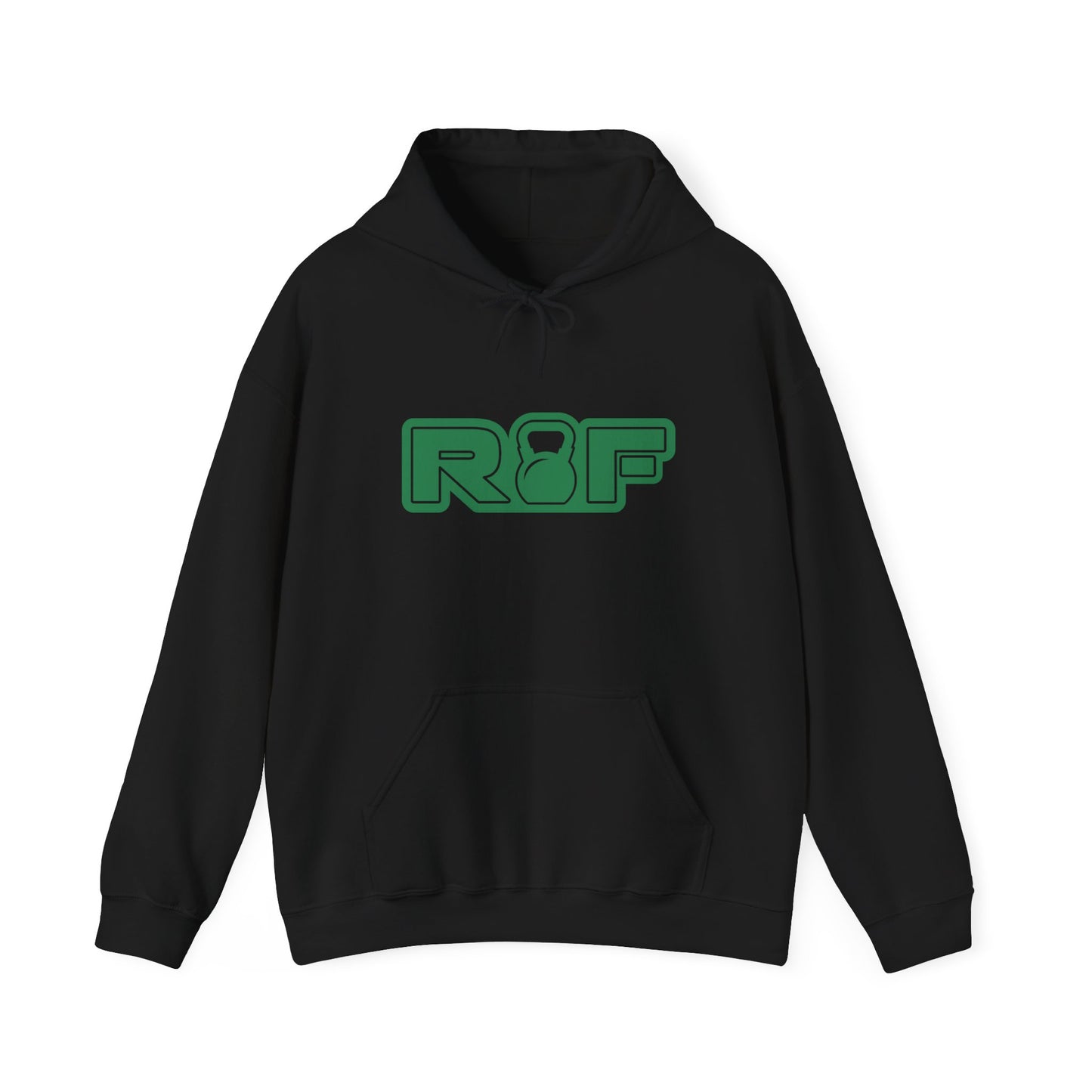 RF Green Logo Progress Over Perfection Hoodie