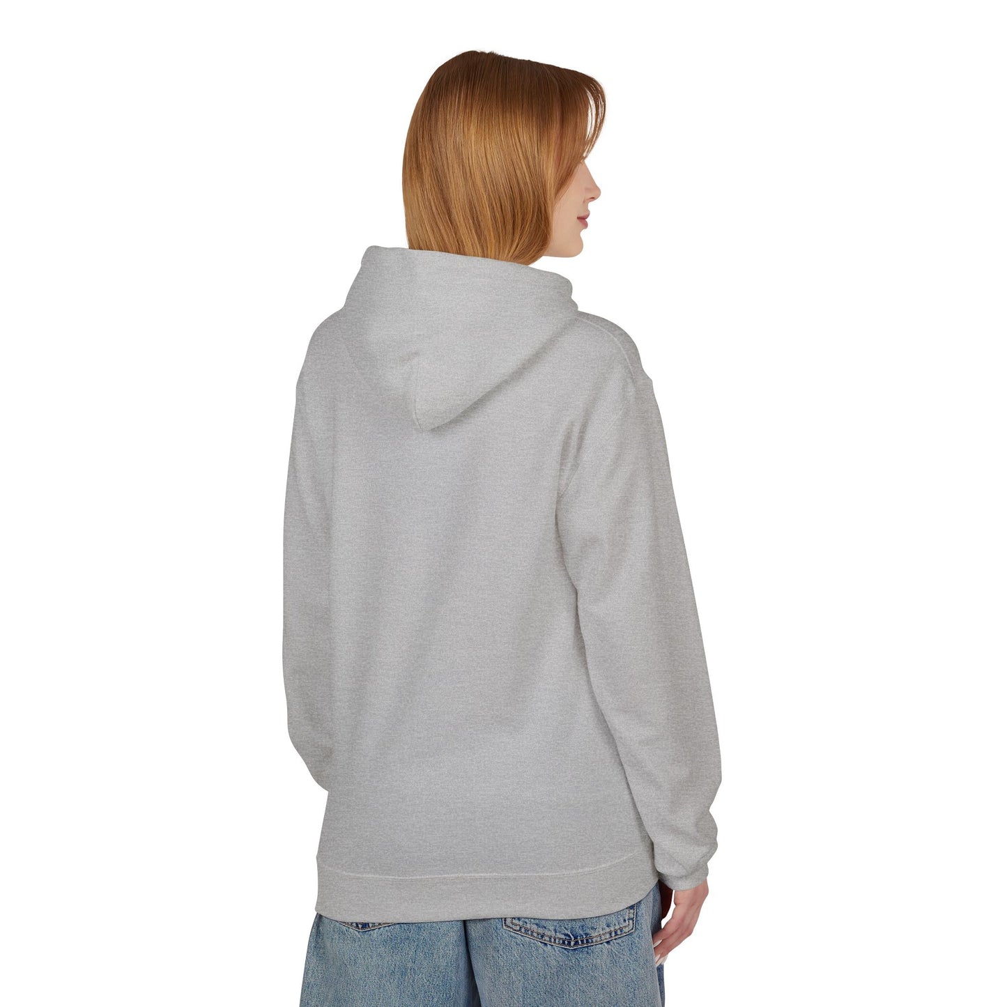 RF Kettlebell Logo Blue Minimalist Outline White Hoodie