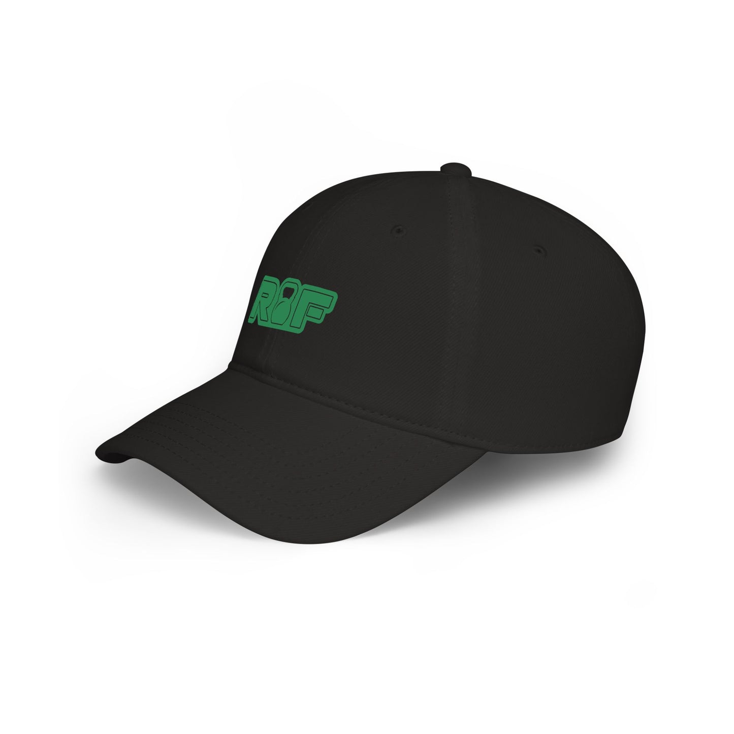 RF Green Logo Black Baseball Cap