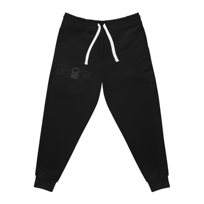 RF Dark Grey Kettlebell Minimalist Logo Athletic Joggers