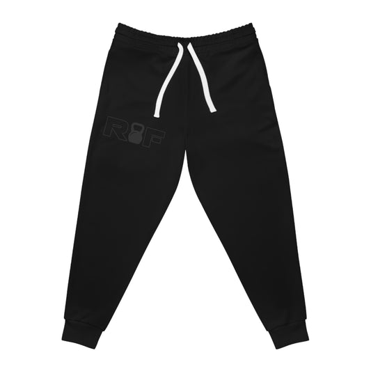 RF Dark Grey Kettlebell Minimalist Logo Athletic Joggers