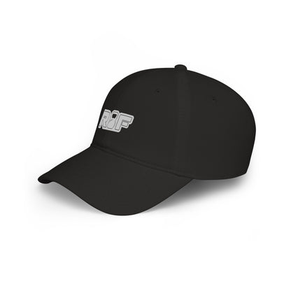RF Light Grey Logo Black Baseball Cap