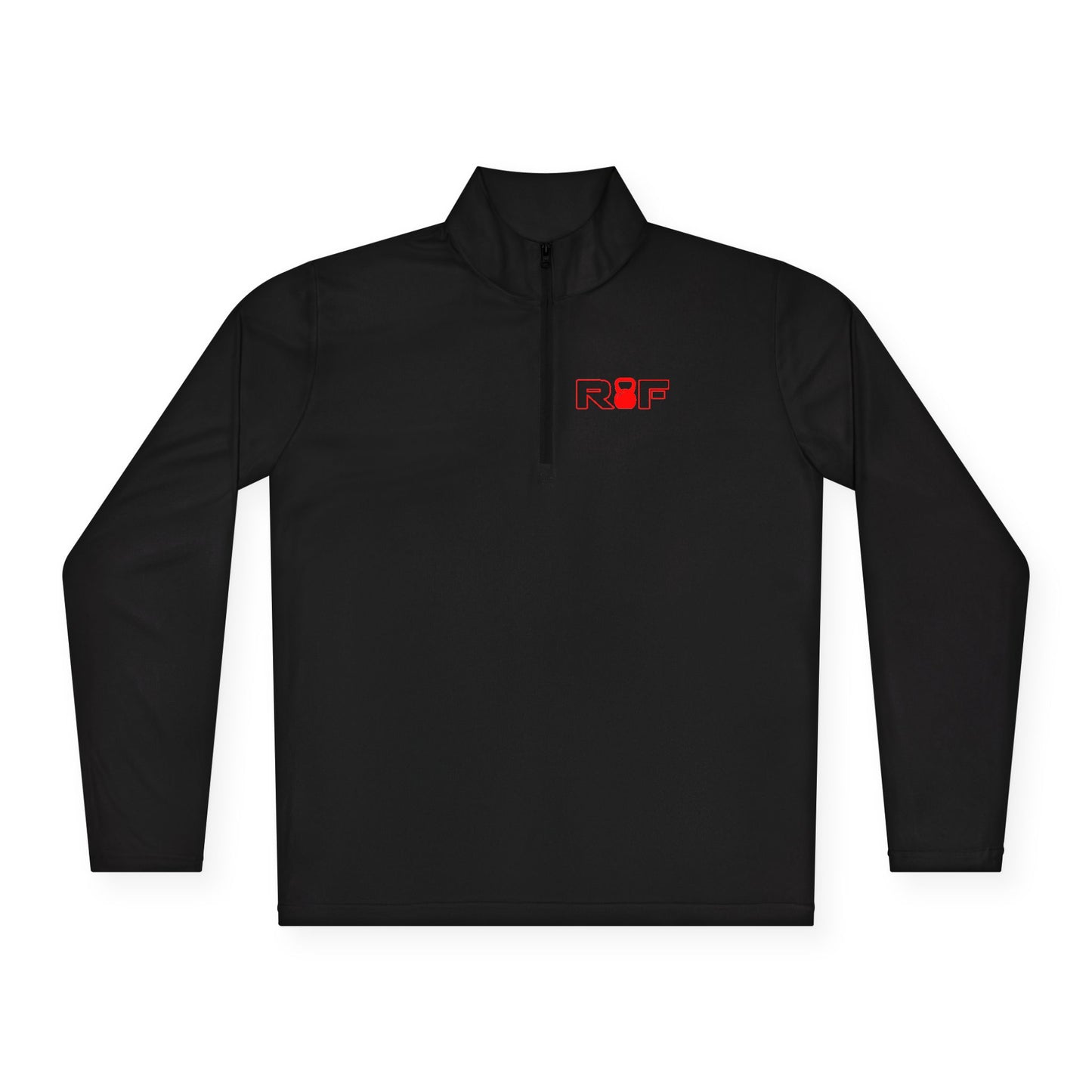 RF Minimalist Red Logo Quarter-Zip Pullover