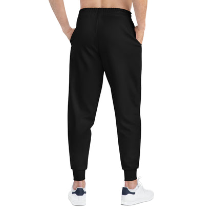 RF Dark Grey Logo Black Athletic Joggers