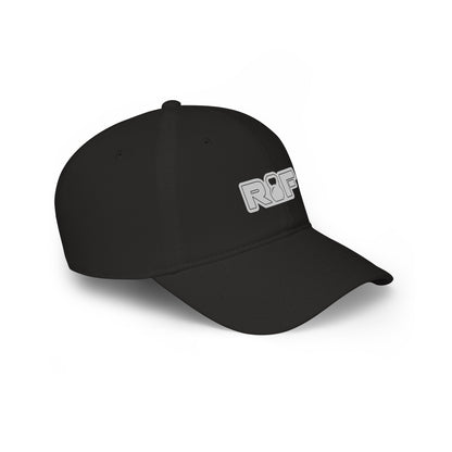 RF Light Grey Logo Black Baseball Cap