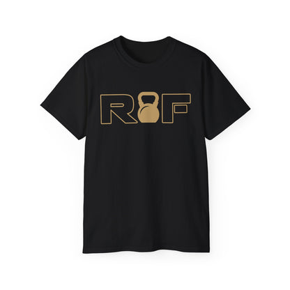 RF Kettlebell Logo Gold Outline Tee