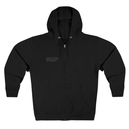 RF Dark Grey Logo Pixel Logo Full Zip Hoodie