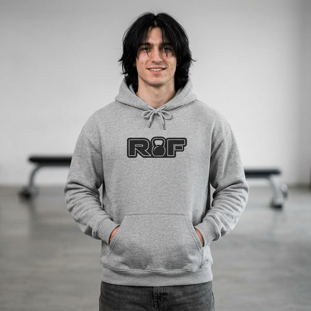 RF Black Logo Built Not Given Heavyweight Hoodie