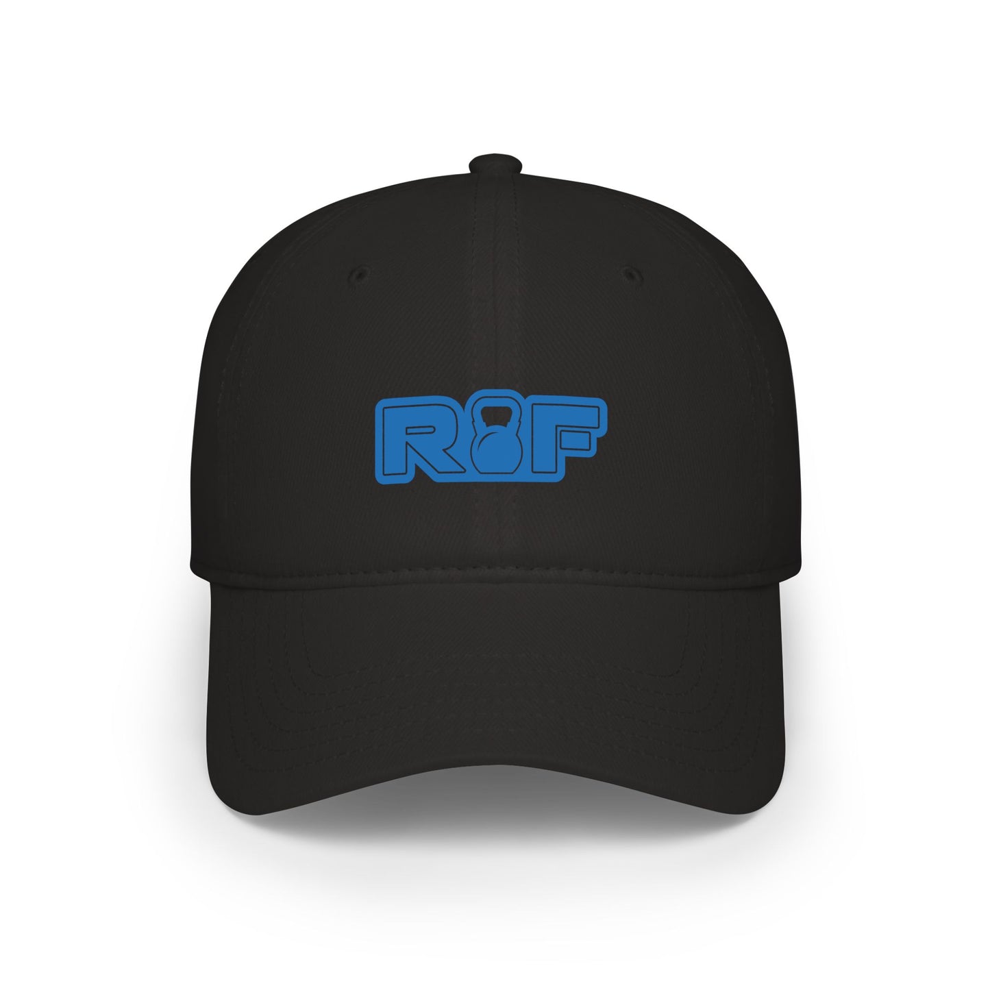 RF Blue Logo White Baseball Cap