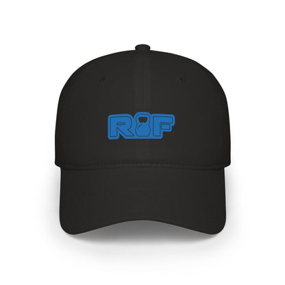 RF Blue Logo White Baseball Cap