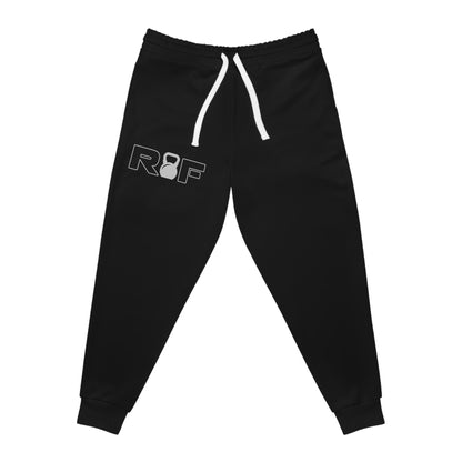 RF Light Grey Kettlebell Minimalist Logo Athletic Joggers
