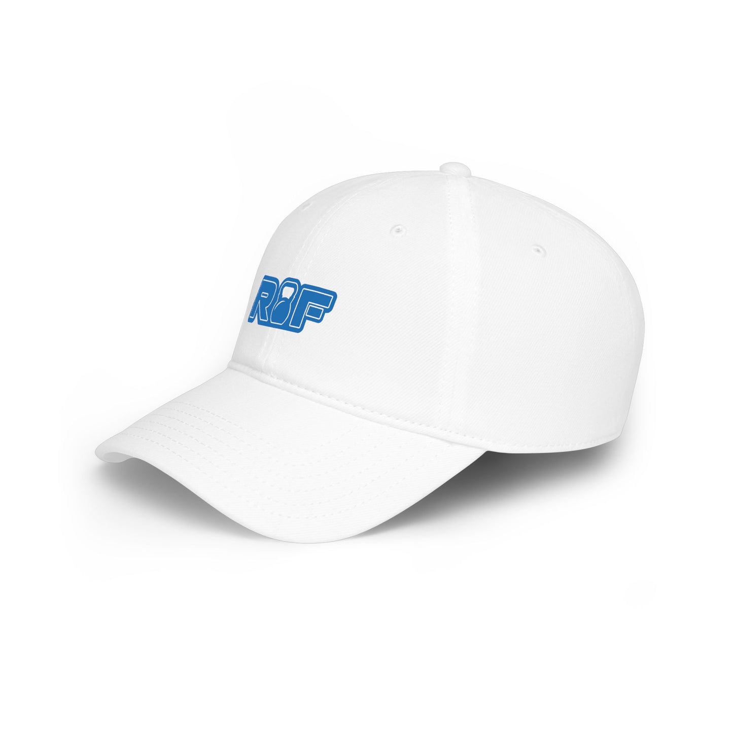 RF Blue Logo White Baseball Cap