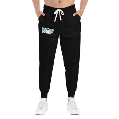 RF Logo Black Athletic Joggers