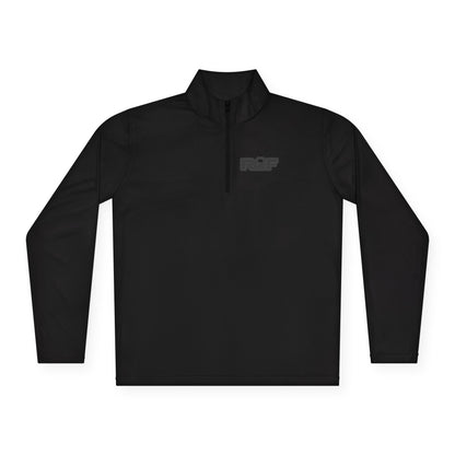 RF Dark Grey Logo More In Silence Quarter-Zip Pullover