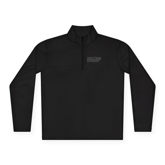 RF Dark Grey Logo More In Silence Quarter-Zip Pullover