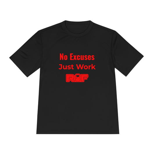 RF No Excuses Just Work Workout Shirt