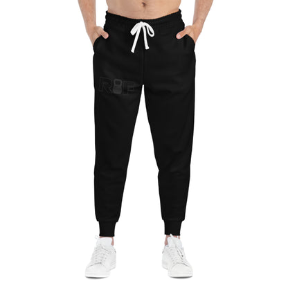 RF Dark Grey Kettlebell Minimalist Logo Athletic Joggers