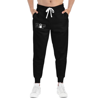 RF Minimal Logo Black Athletic Joggers