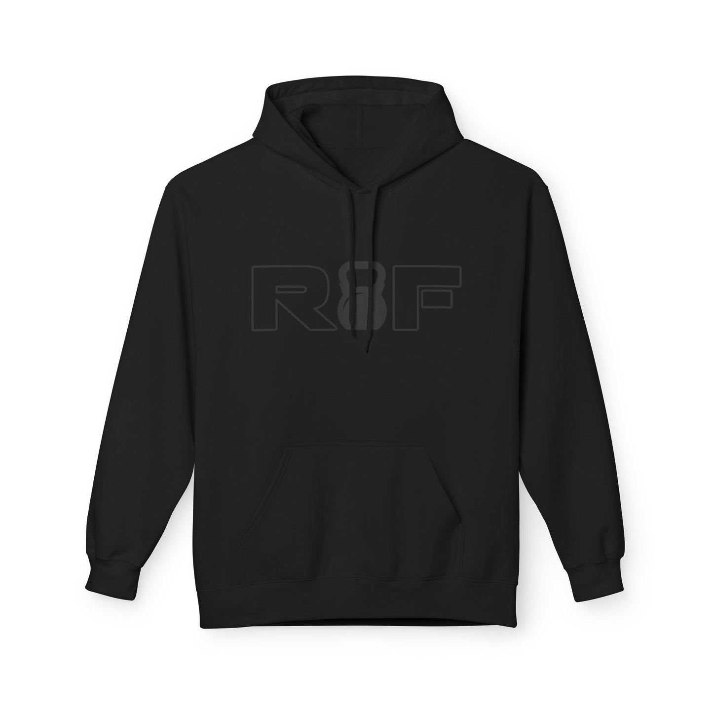 RF Kettlebell Logo Dark Grey Minimalist Outline Hoodie
