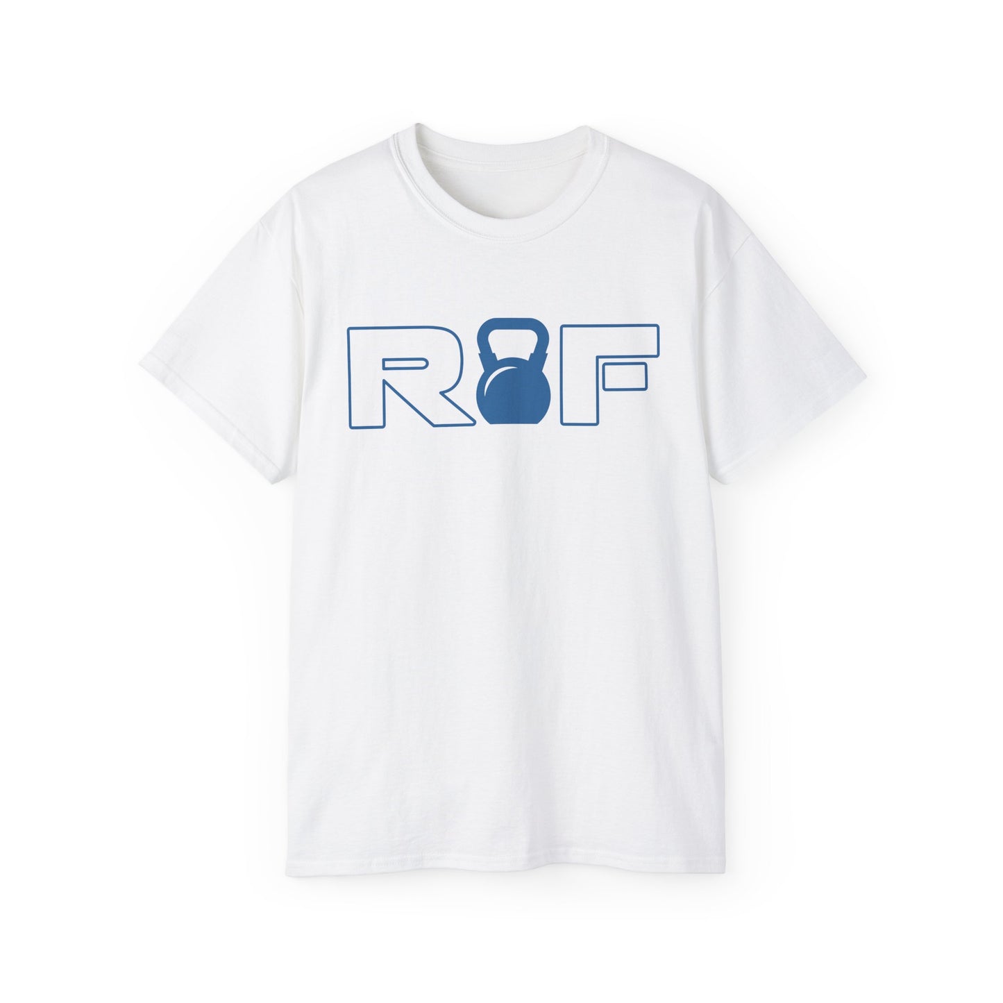 RF Kettlebell Logo Blue Outline Tee