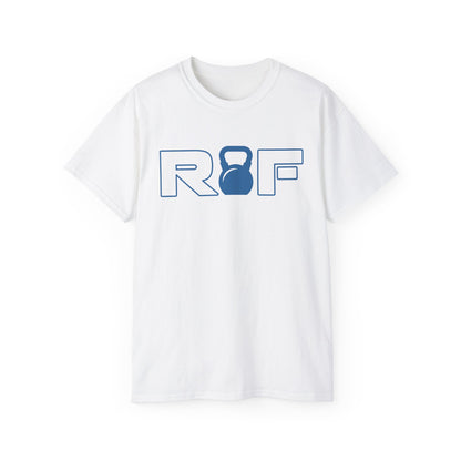 RF Kettlebell Logo Blue Outline Tee
