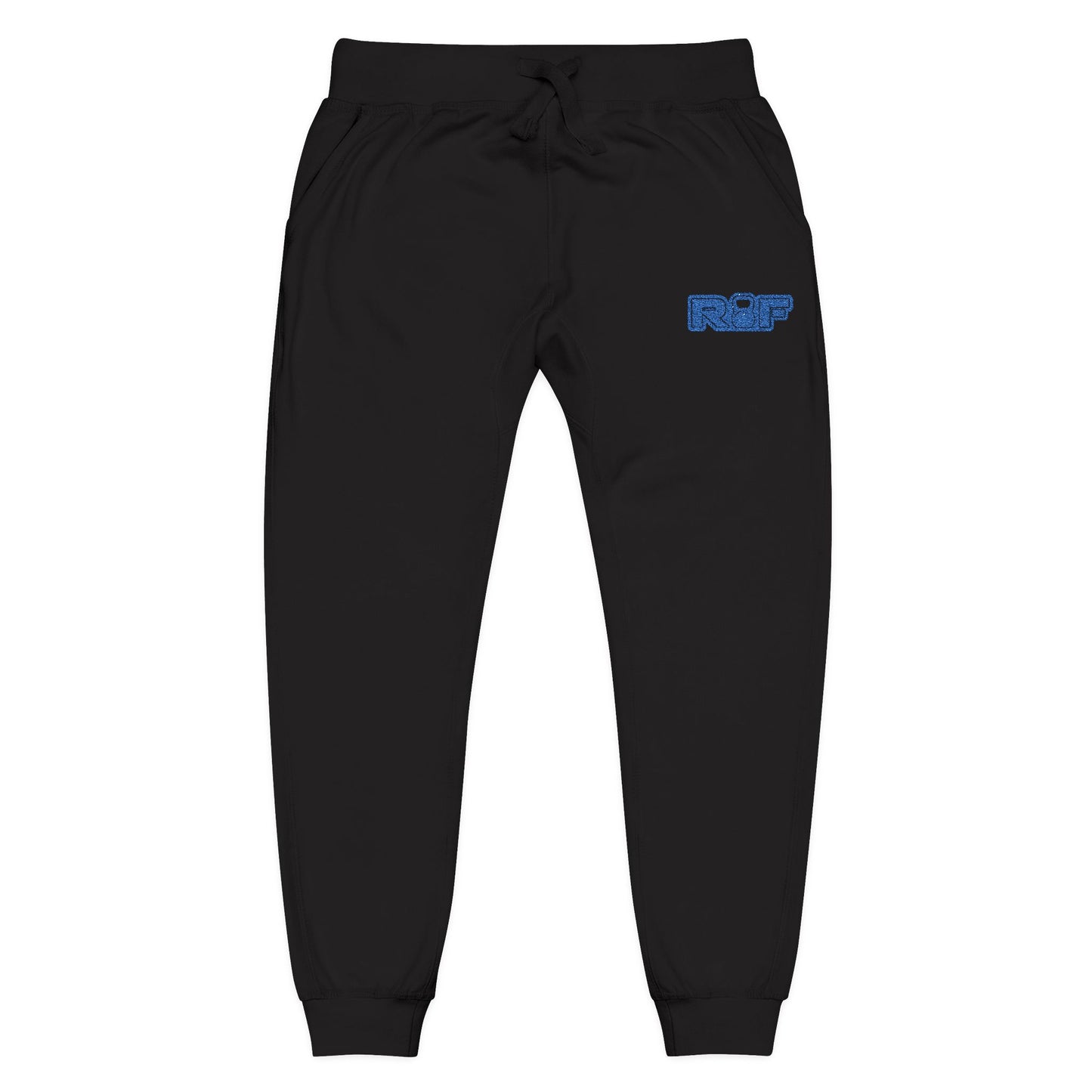 RF White Fleece Cozy Casual Sweatpants