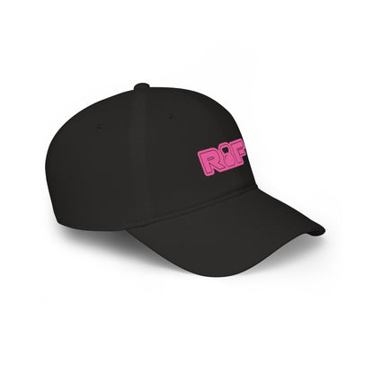 RF Pink Logo Black Baseball Cap